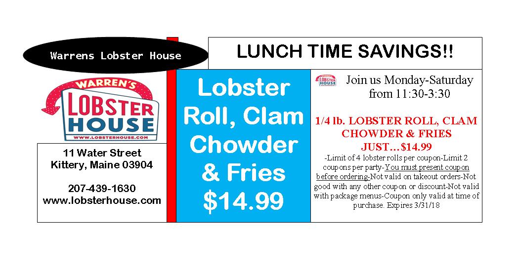 Warren's Lobster House Seafood Restaurants in Kittery Maine