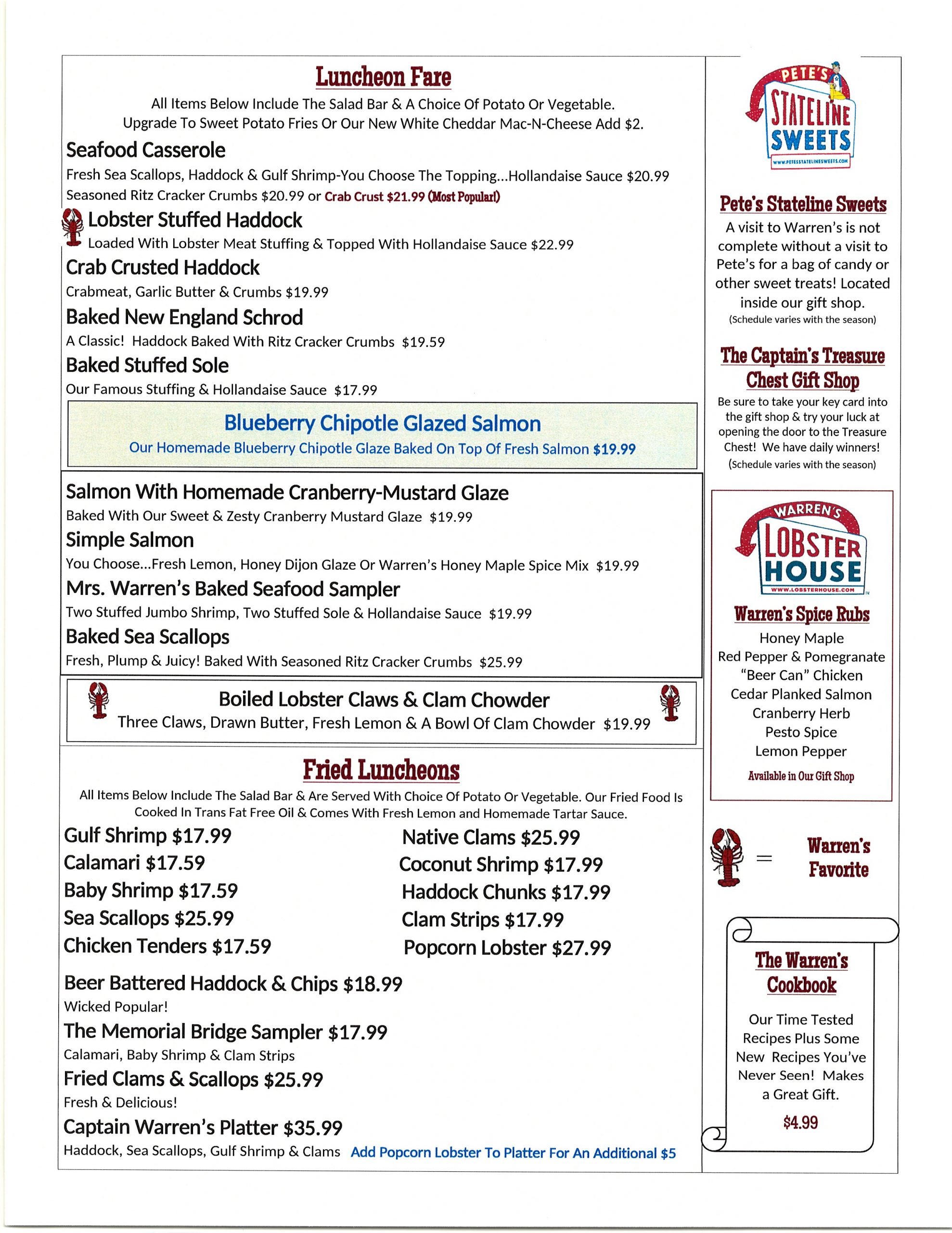 Lunch & Bar Warren's Lobster House